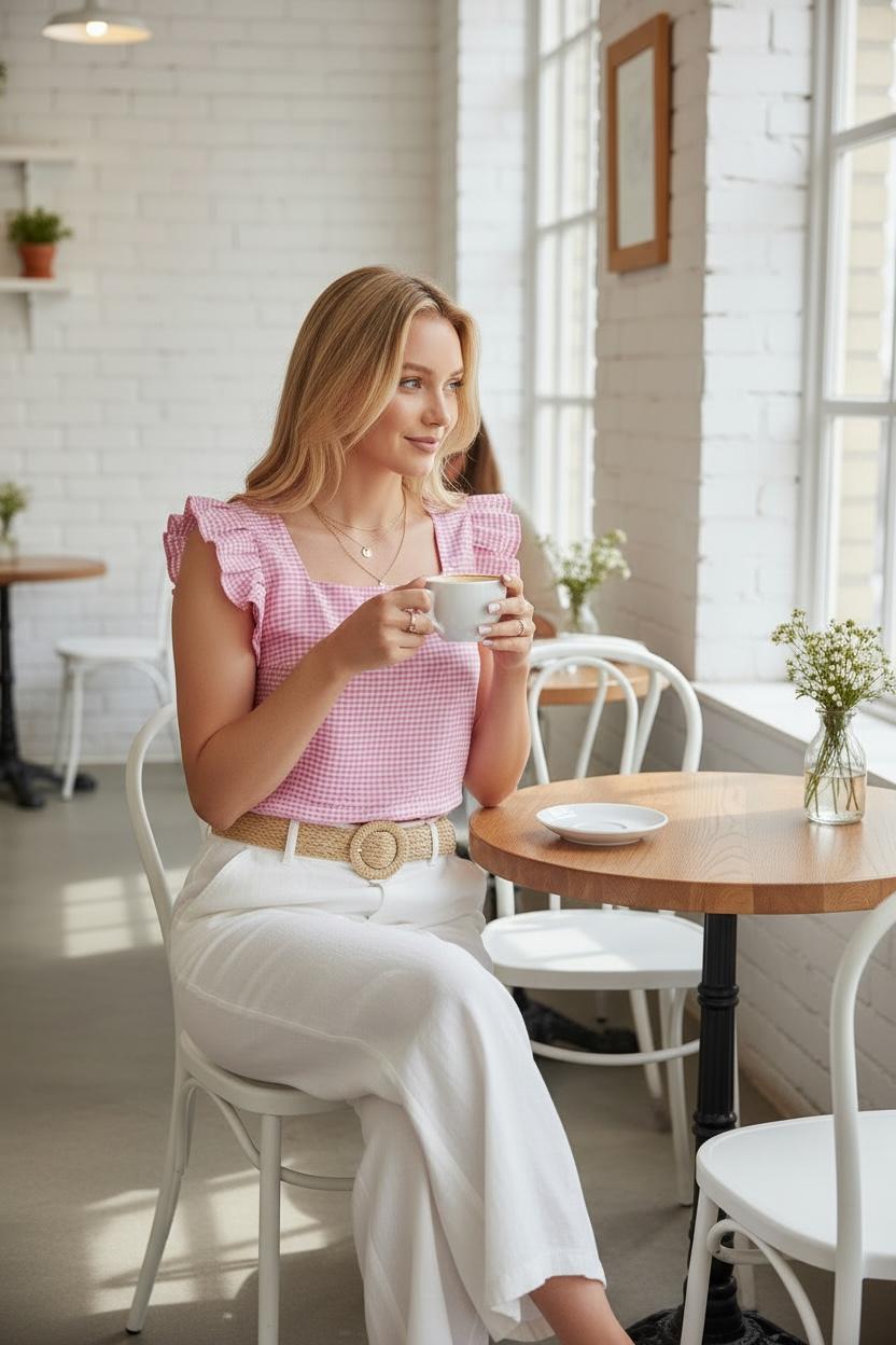 THE PICNIC BLOUSE – PINK