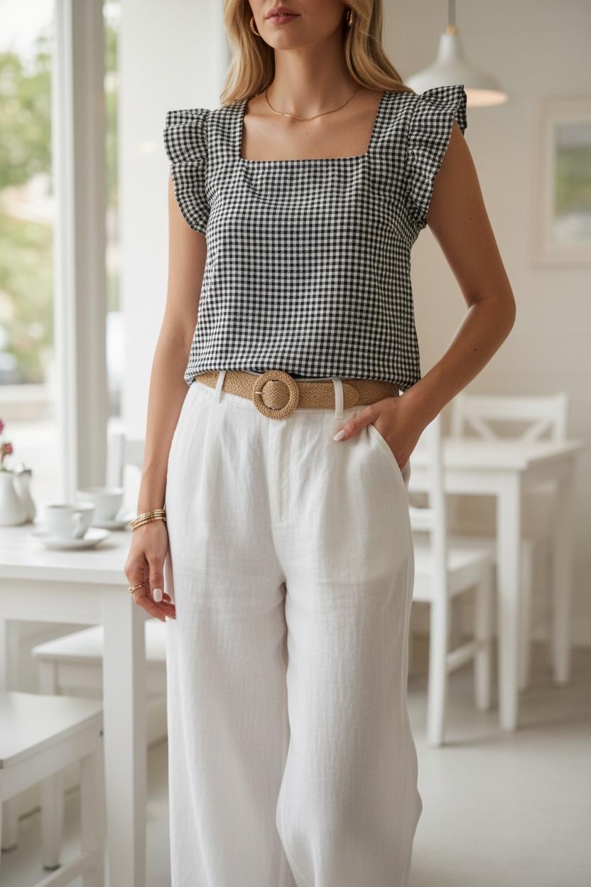 THE PICNIC BLOUSE – BLACK