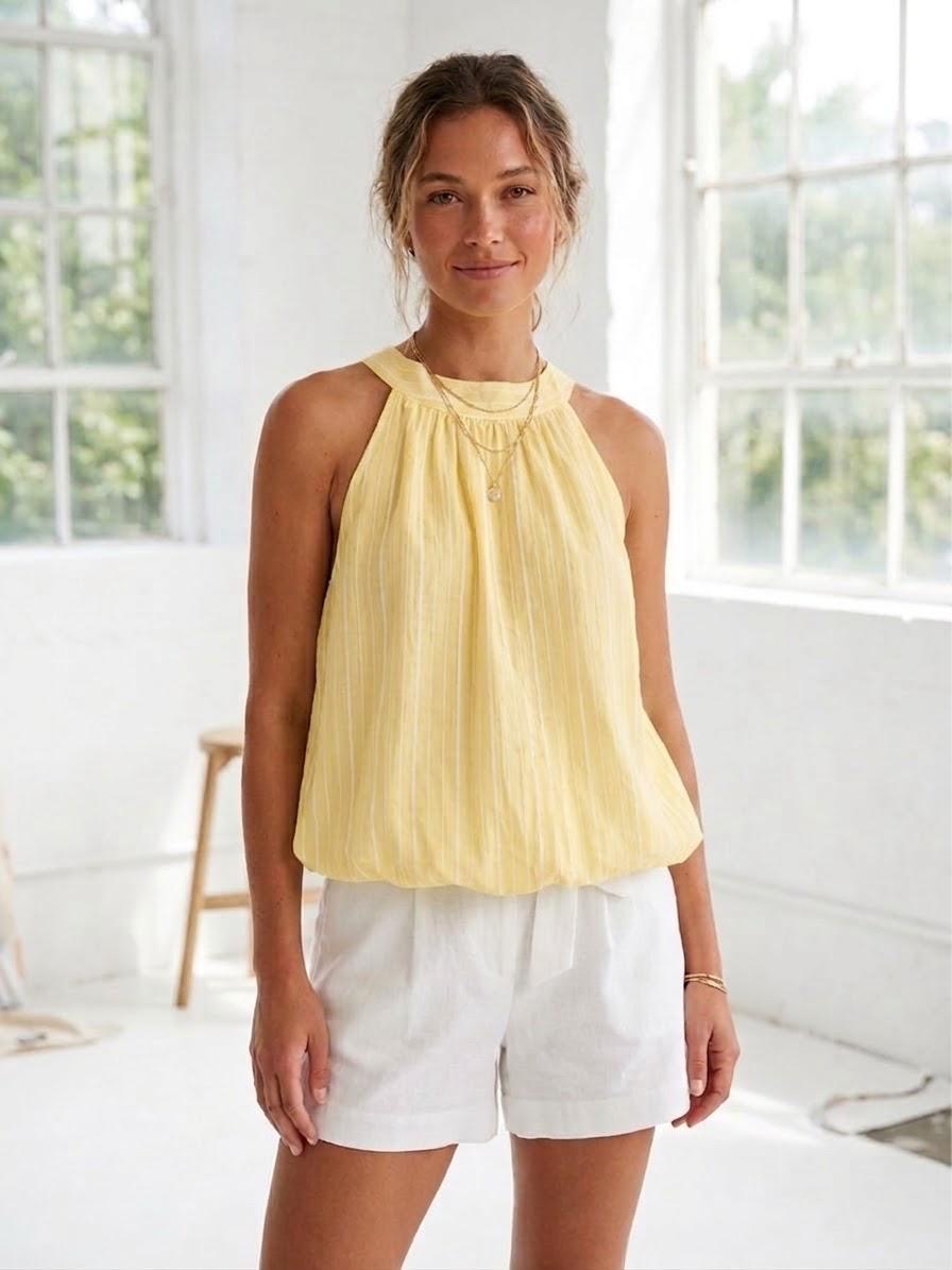 THE HARPER HALTER – YELLOW